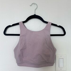 Lululemon Mauve High Neck Energy Bra